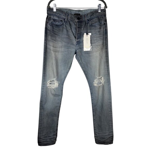 John Elliott Other - NWT John Elliott 32x33 Mens The Cast 2 Odeon Wash Indigo Distressed Jeans